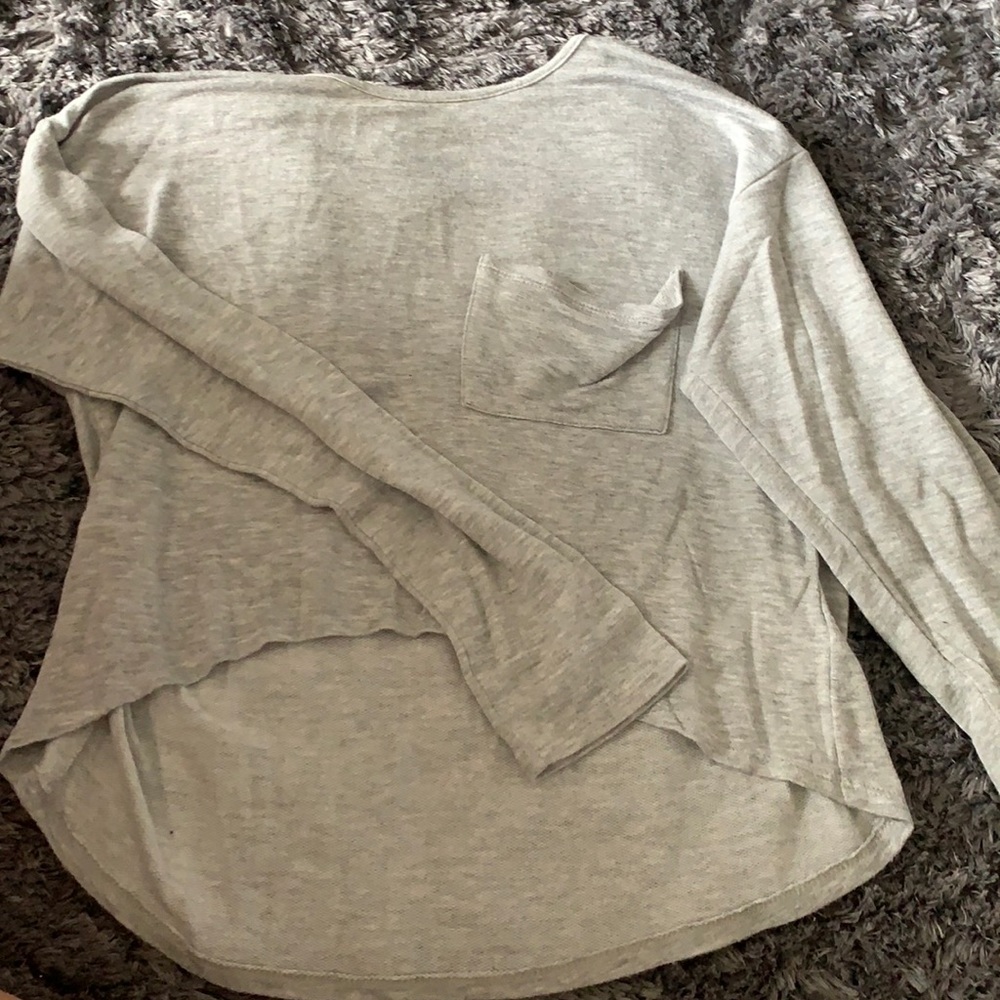 Grey cropped sweater